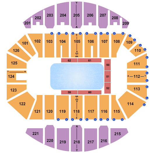 Crown Coliseum Disney On Ice Seating Chart